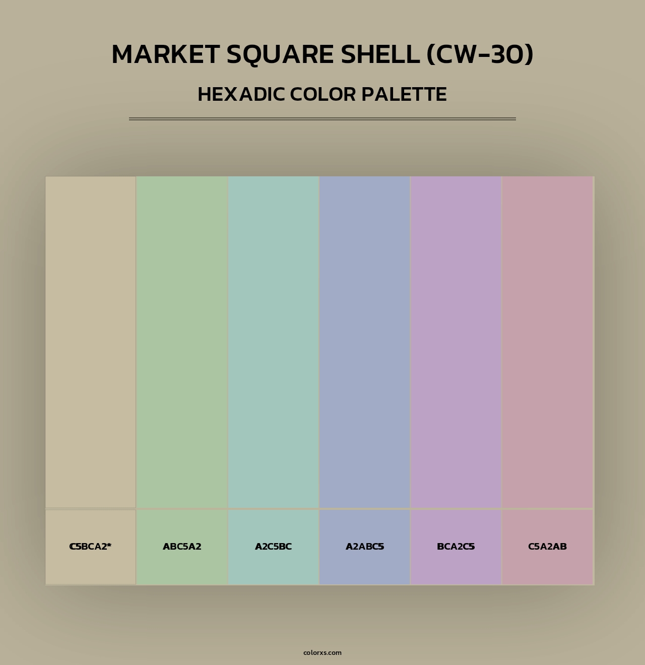 Market Square Shell (CW-30) - Hexadic Color Palette