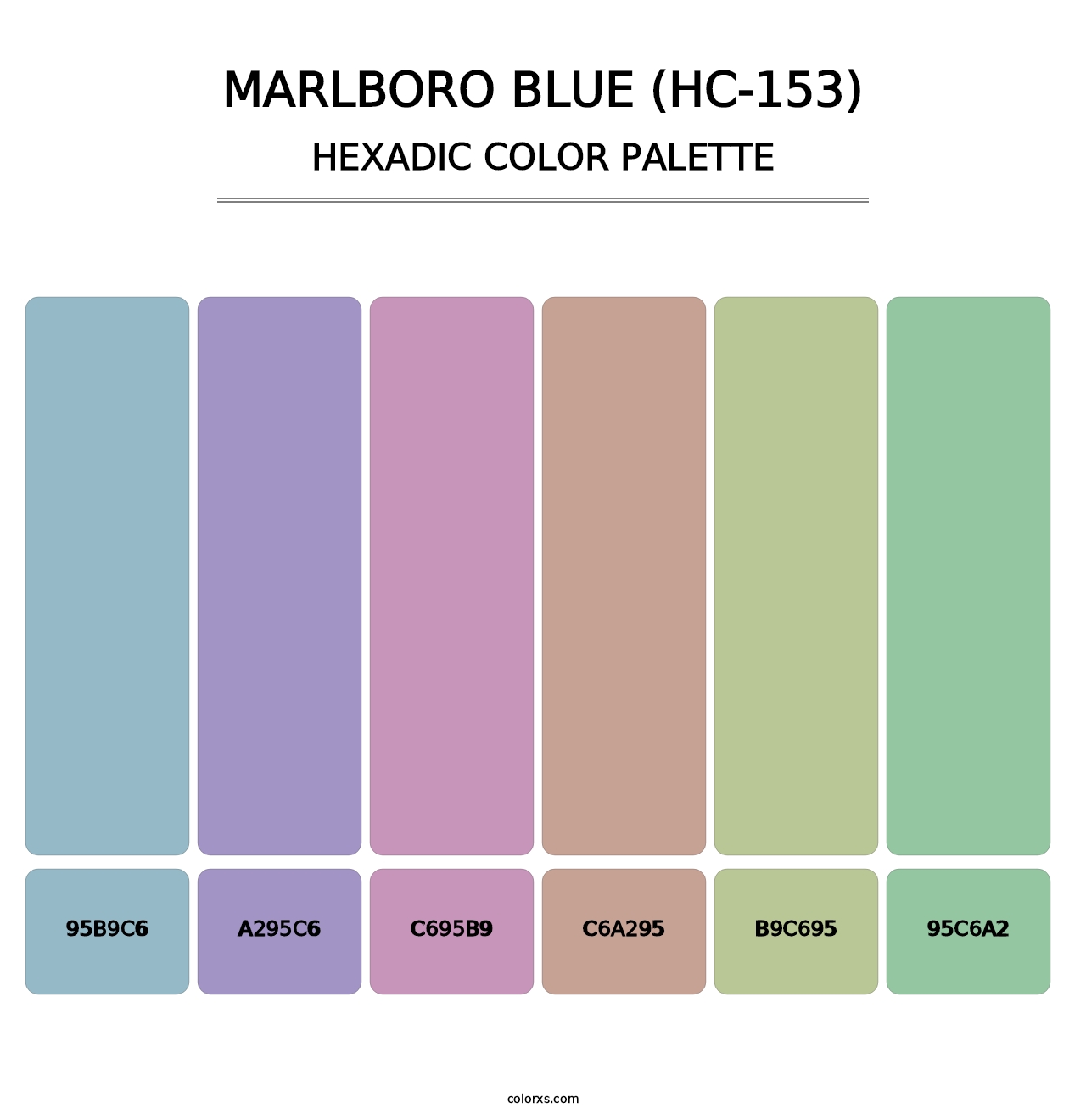 Marlboro Blue (HC-153) - Hexadic Color Palette