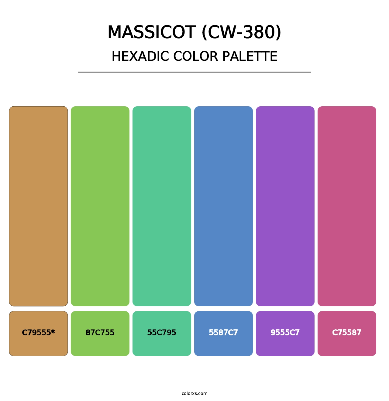 Massicot (CW-380) - Hexadic Color Palette