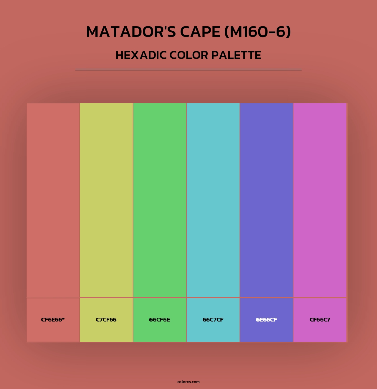 Matador'S Cape (M160-6) - Hexadic Color Palette