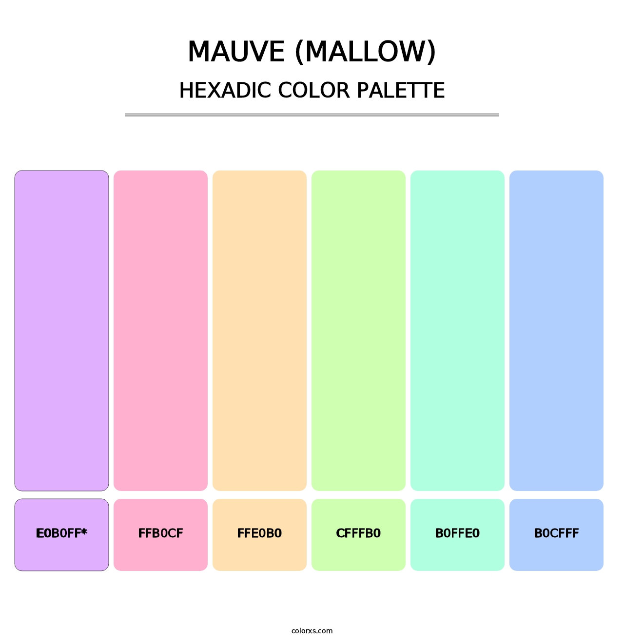 Mauve (Mallow) - Hexadic Color Palette