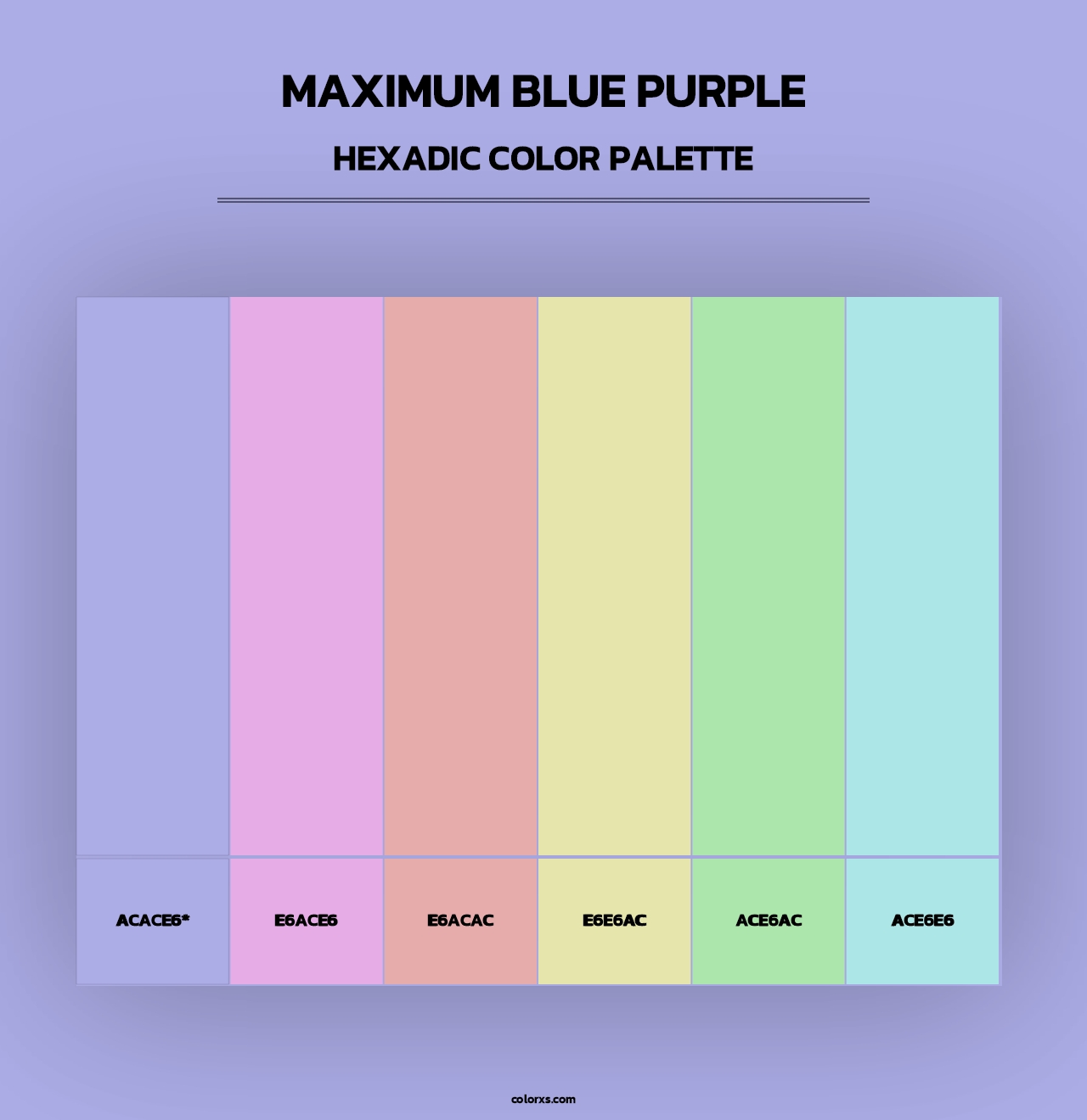 Maximum Blue Purple - Hexadic Color Palette