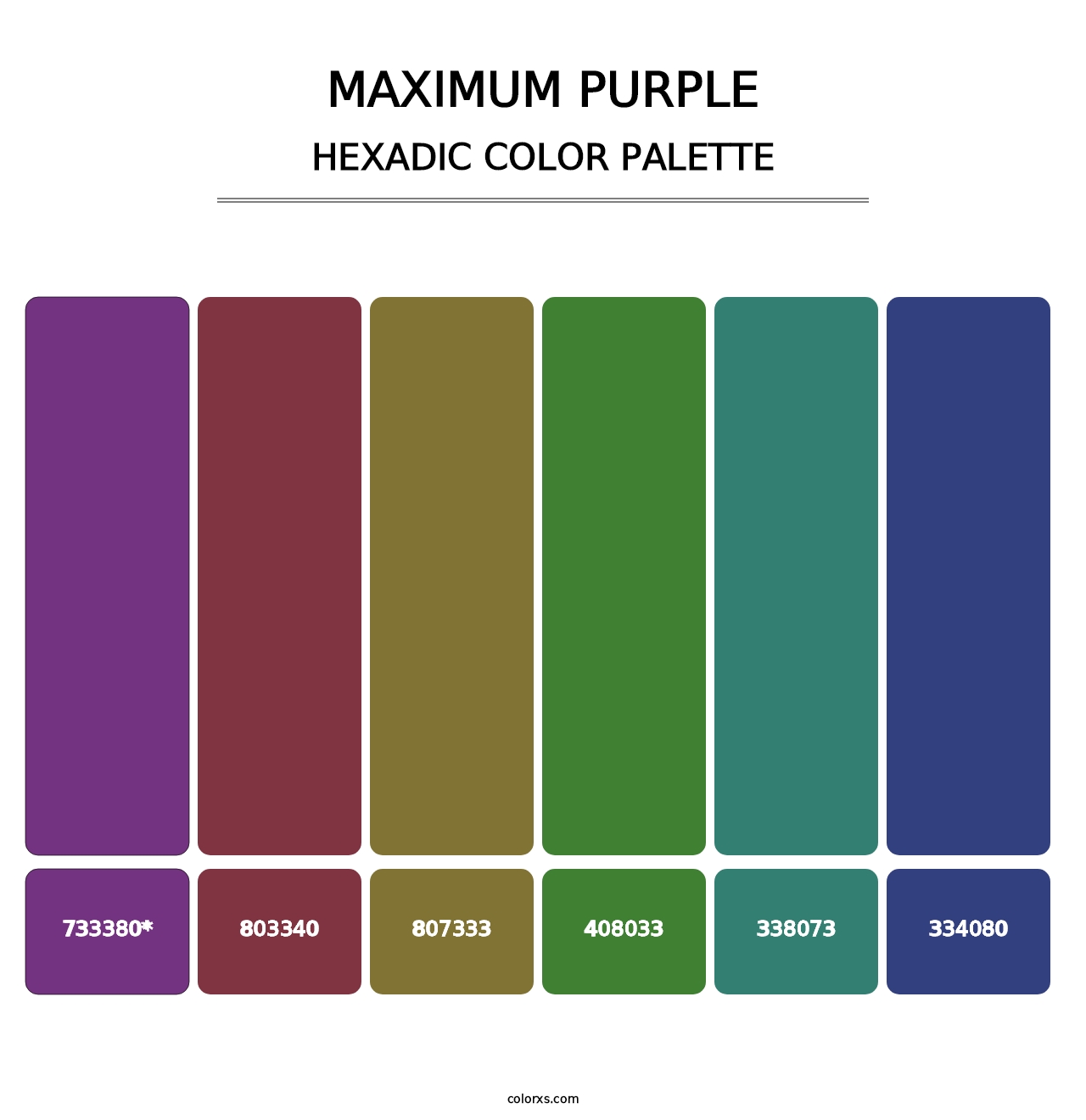 Maximum Purple - Hexadic Color Palette