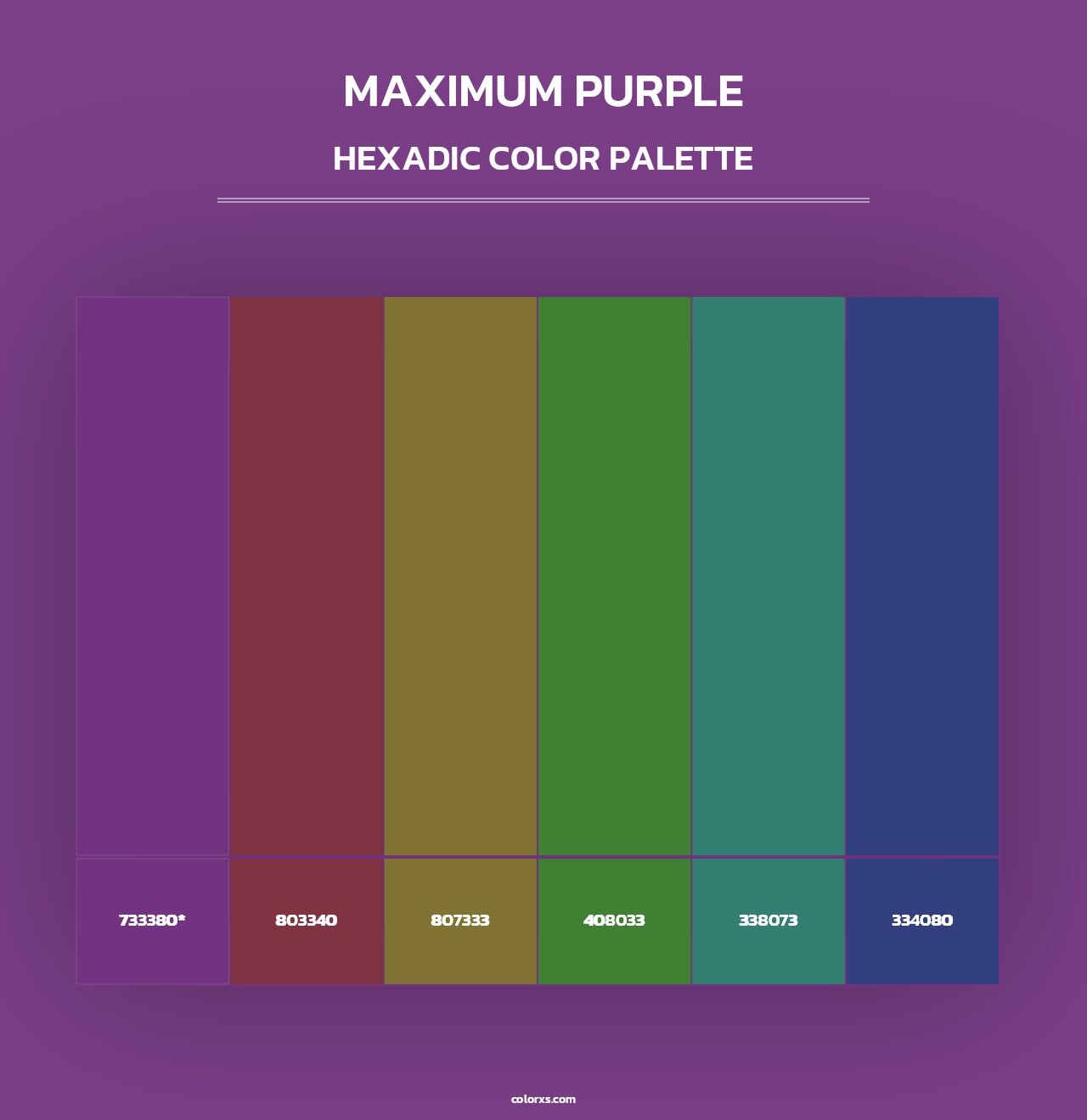 Maximum Purple - Hexadic Color Palette