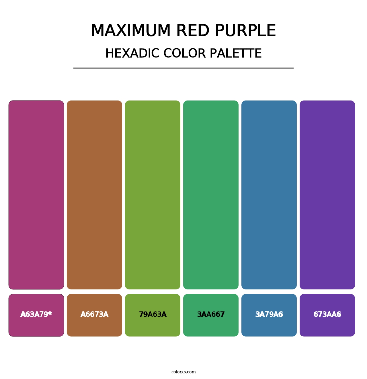 Maximum Red Purple - Hexadic Color Palette