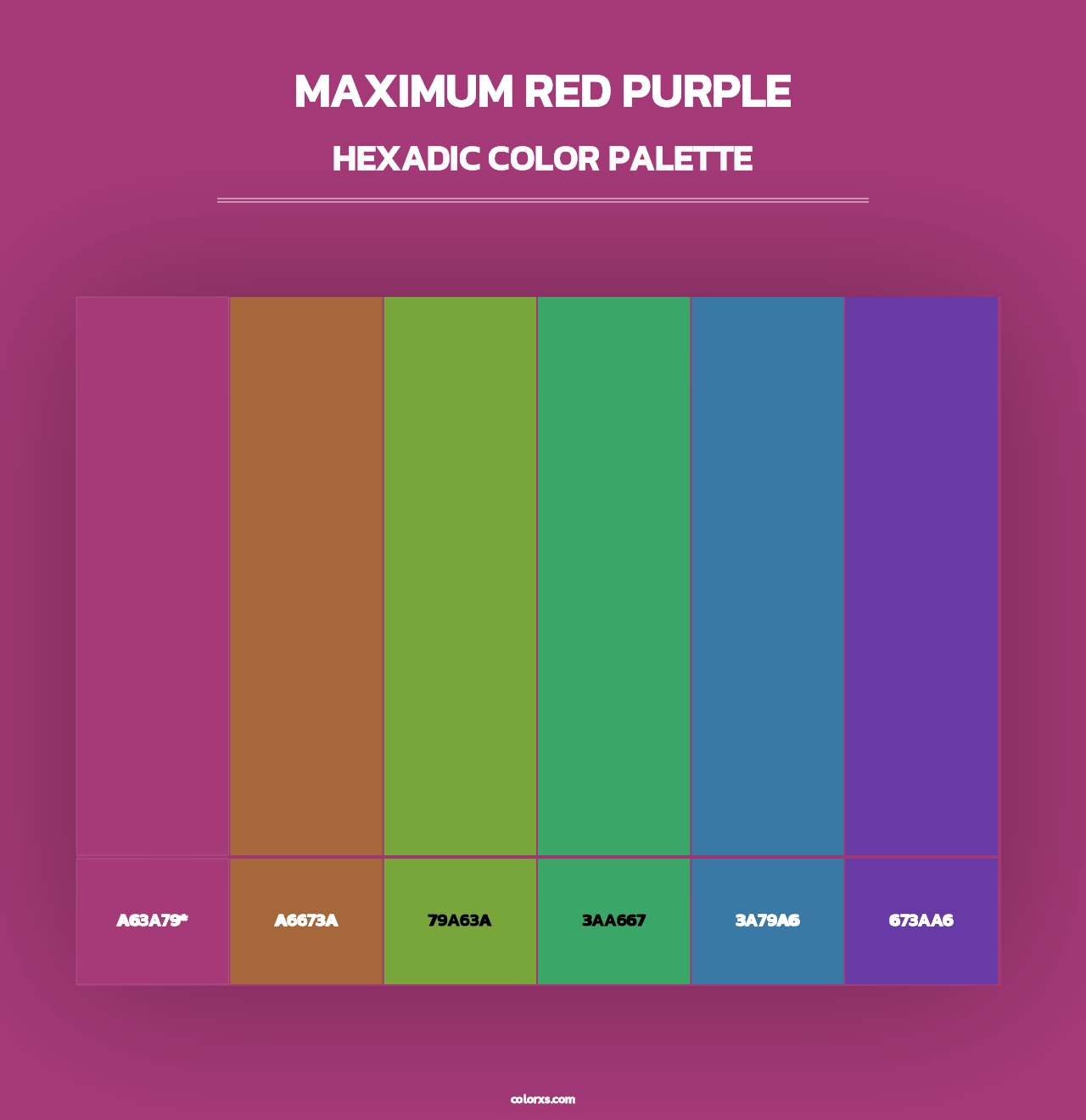 Maximum Red Purple - Hexadic Color Palette