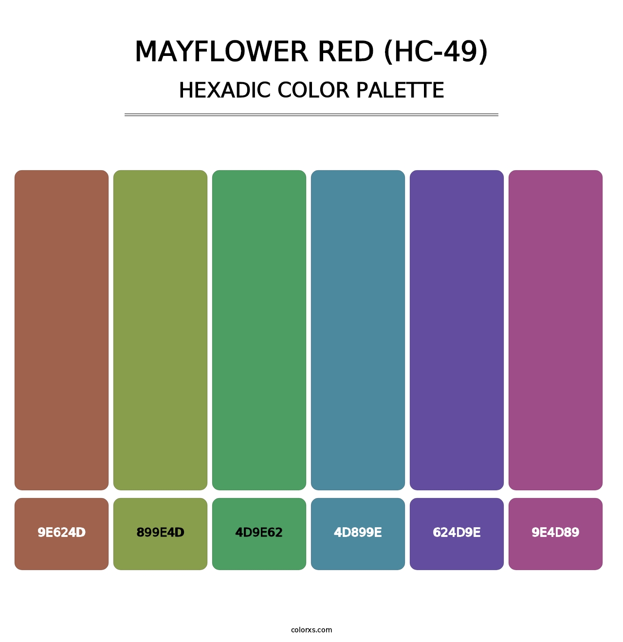 Mayflower Red (HC-49) - Hexadic Color Palette