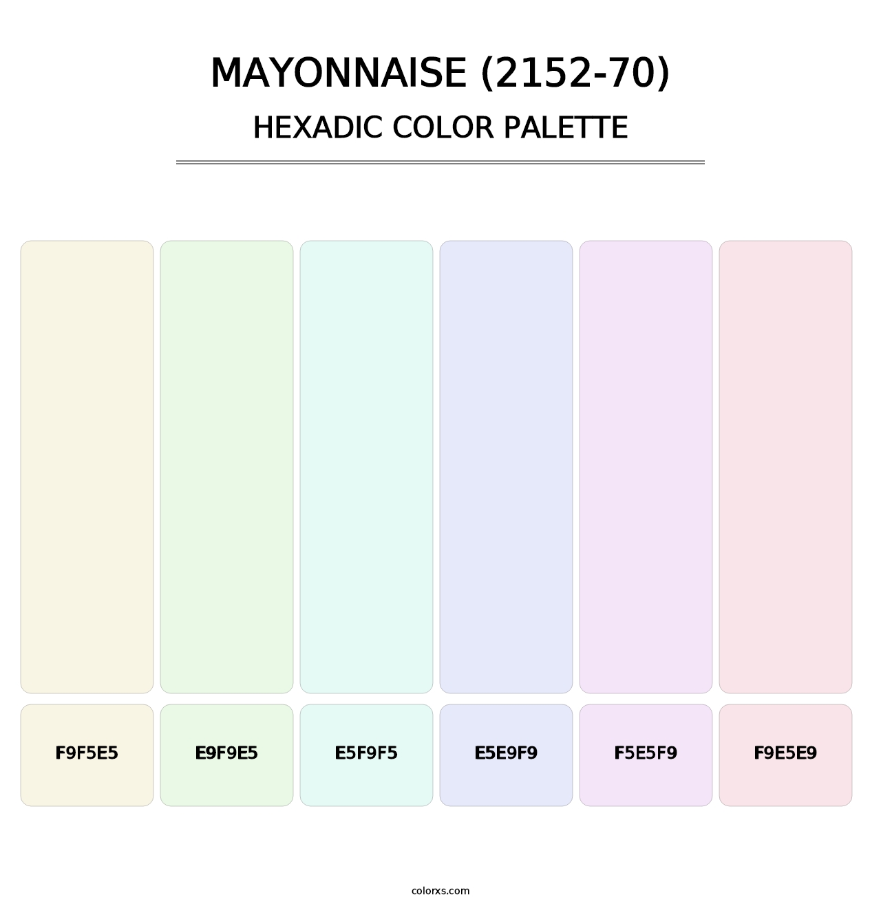 Mayonnaise (2152-70) - Hexadic Color Palette
