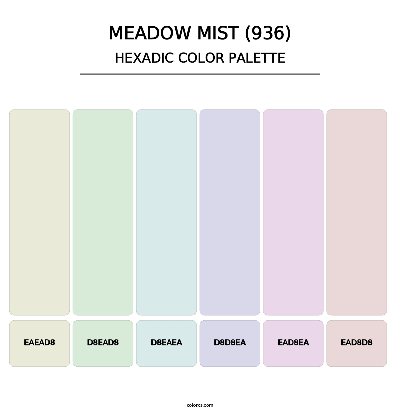 Meadow Mist (936) - Hexadic Color Palette
