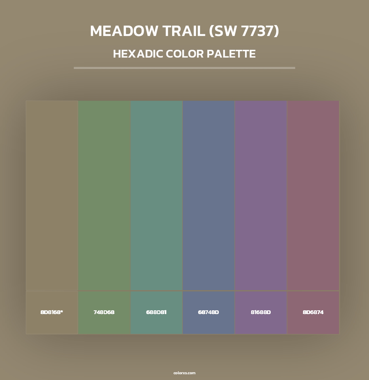 Meadow Trail (SW 7737) - Hexadic Color Palette