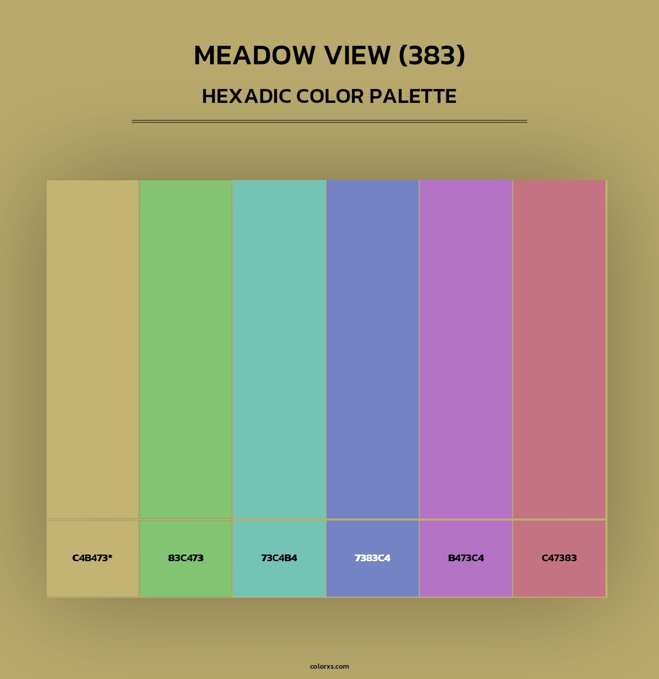 Meadow View (383) - Hexadic Color Palette