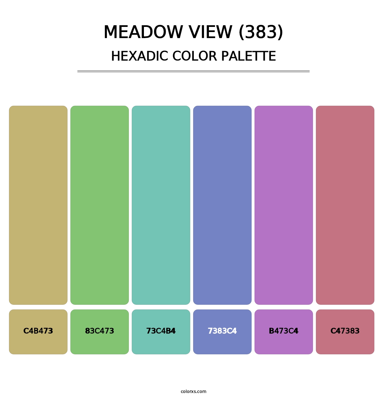 Meadow View (383) - Hexadic Color Palette