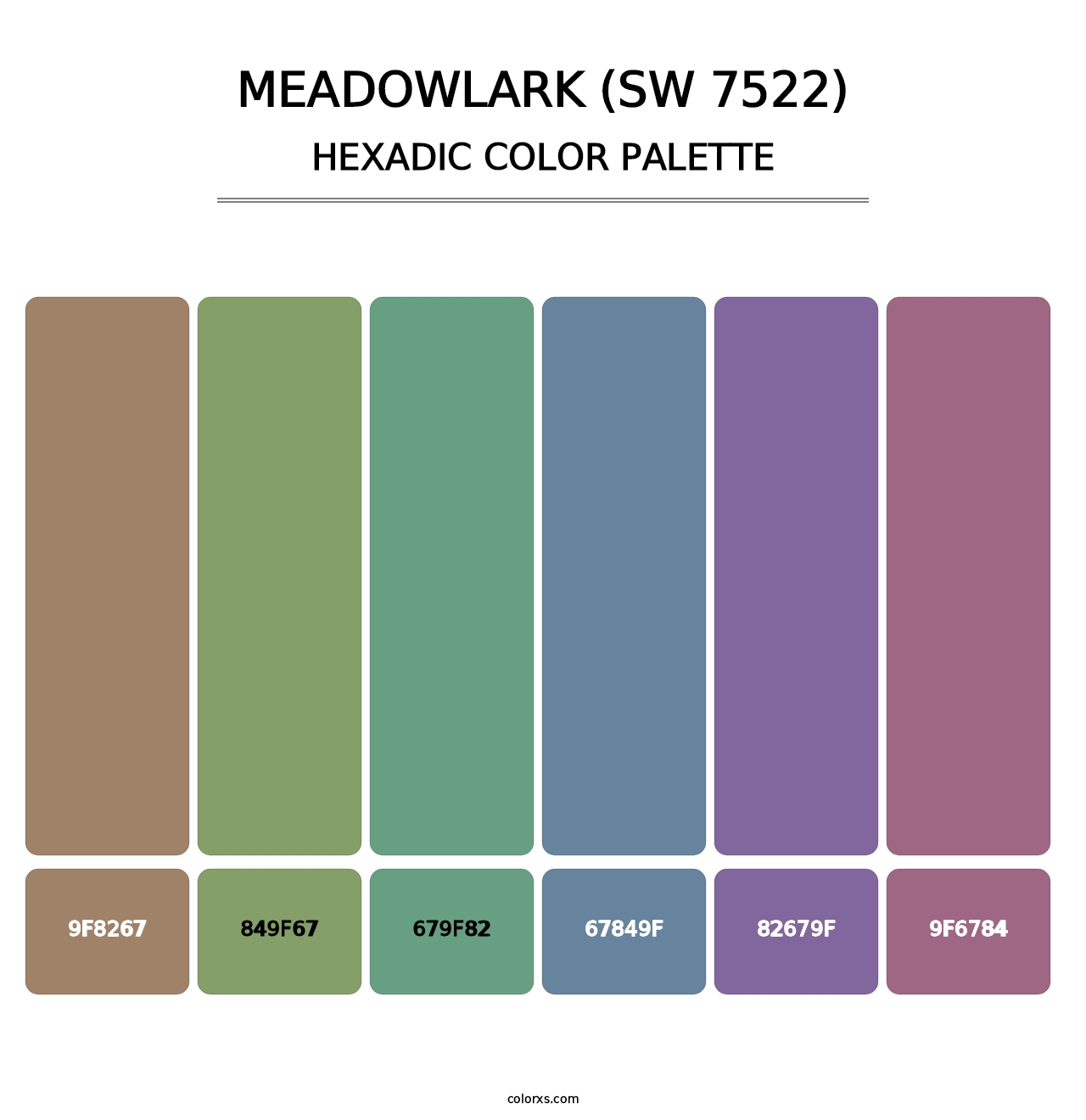 Meadowlark (SW 7522) - Hexadic Color Palette