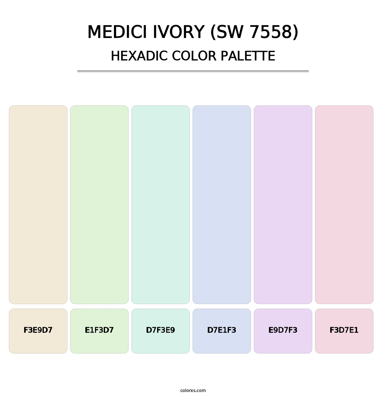 Medici Ivory (SW 7558) - Hexadic Color Palette