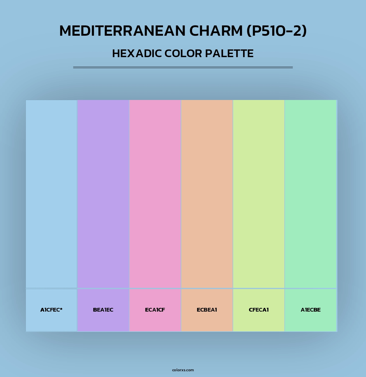 Mediterranean Charm (P510-2) - Hexadic Color Palette