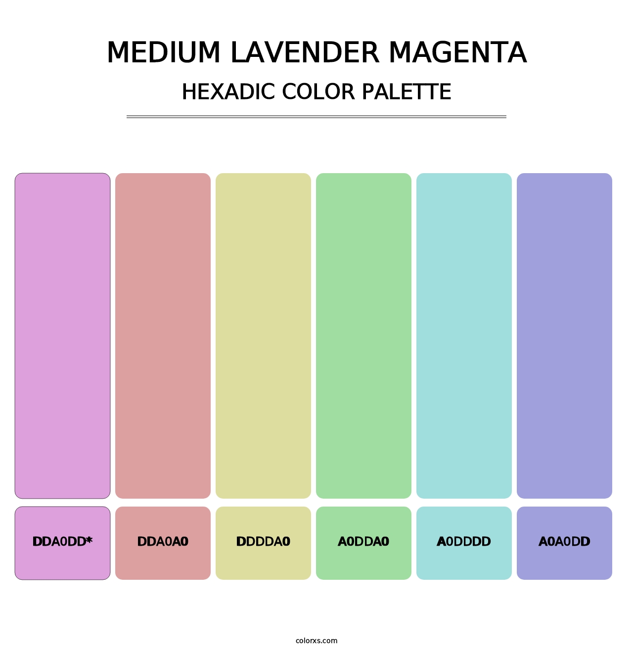 Medium Lavender Magenta - Hexadic Color Palette