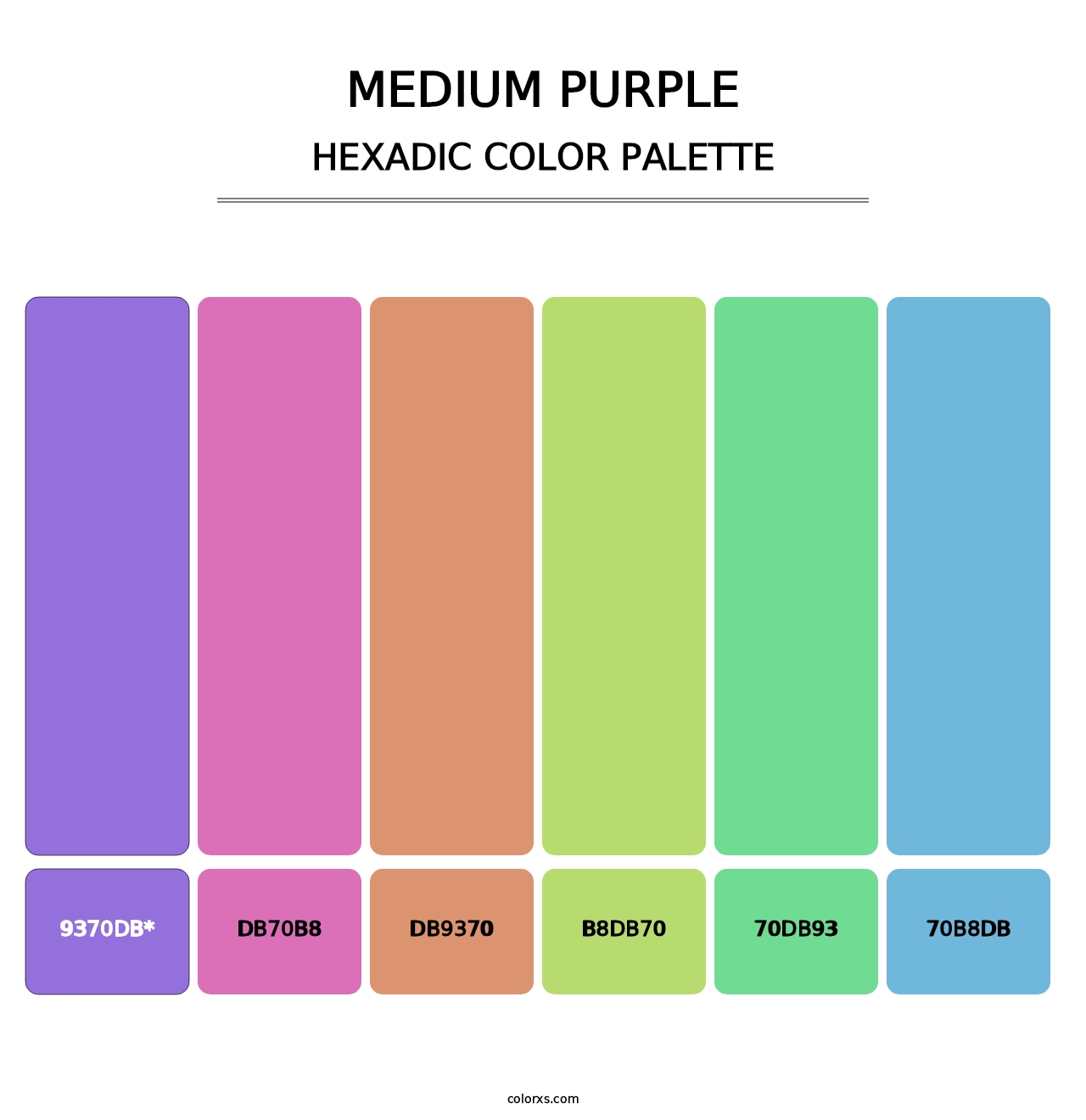 Medium Purple - Hexadic Color Palette