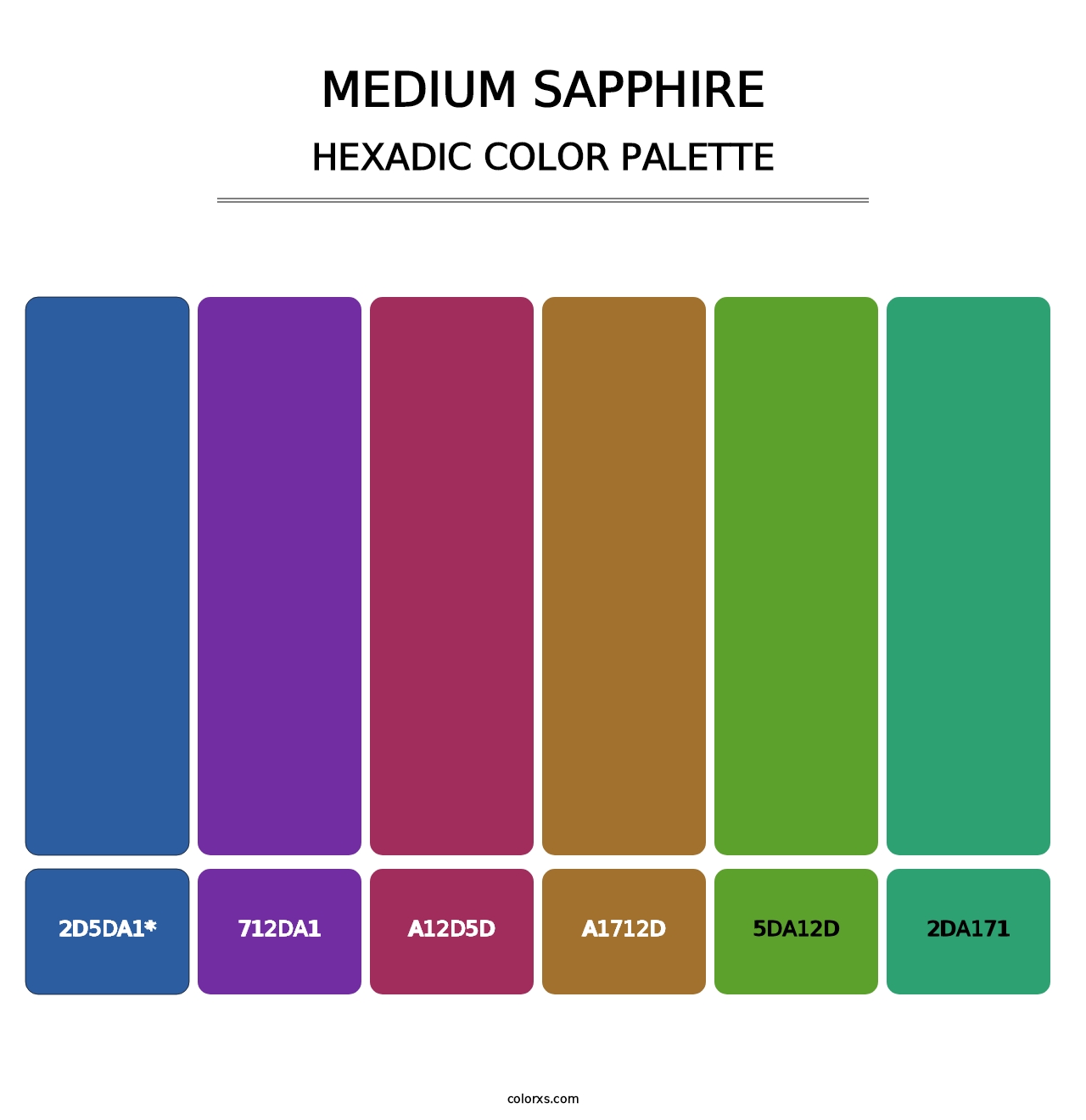 Medium Sapphire - Hexadic Color Palette