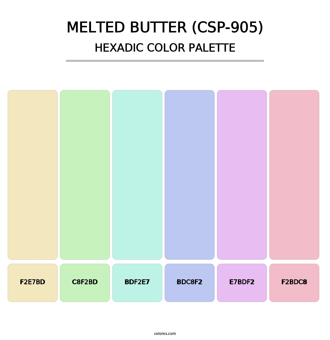 Melted Butter (CSP-905) - Hexadic Color Palette