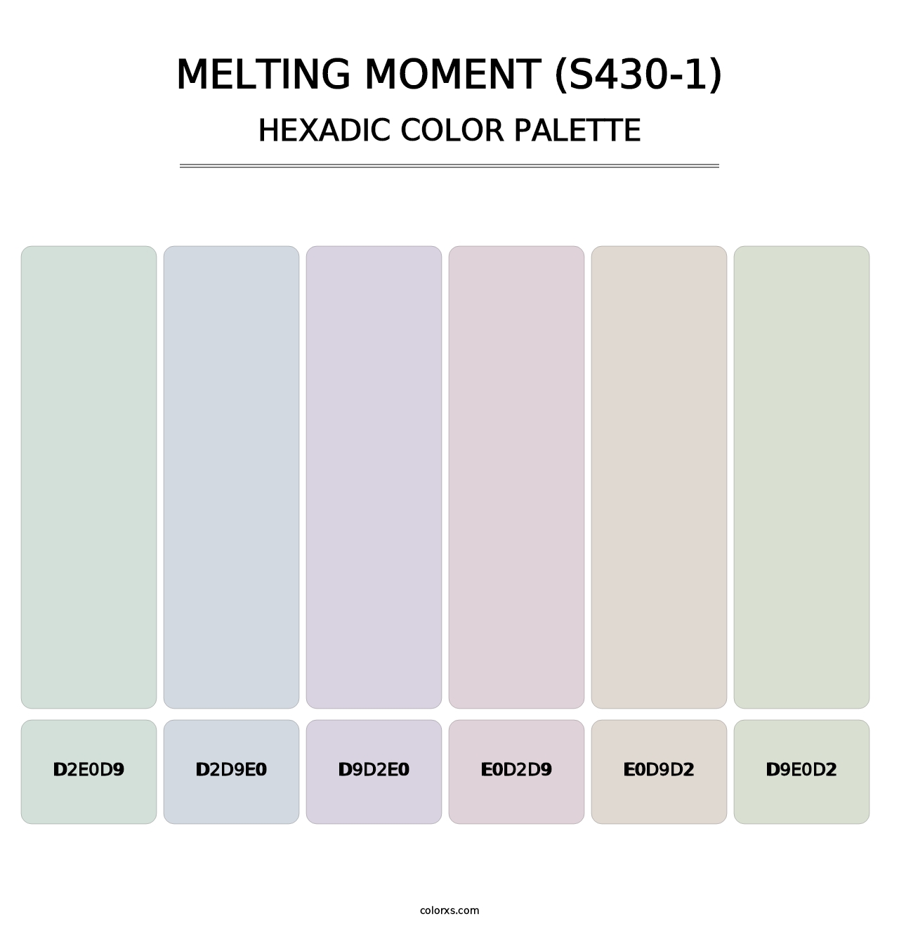 Melting Moment (S430-1) - Hexadic Color Palette