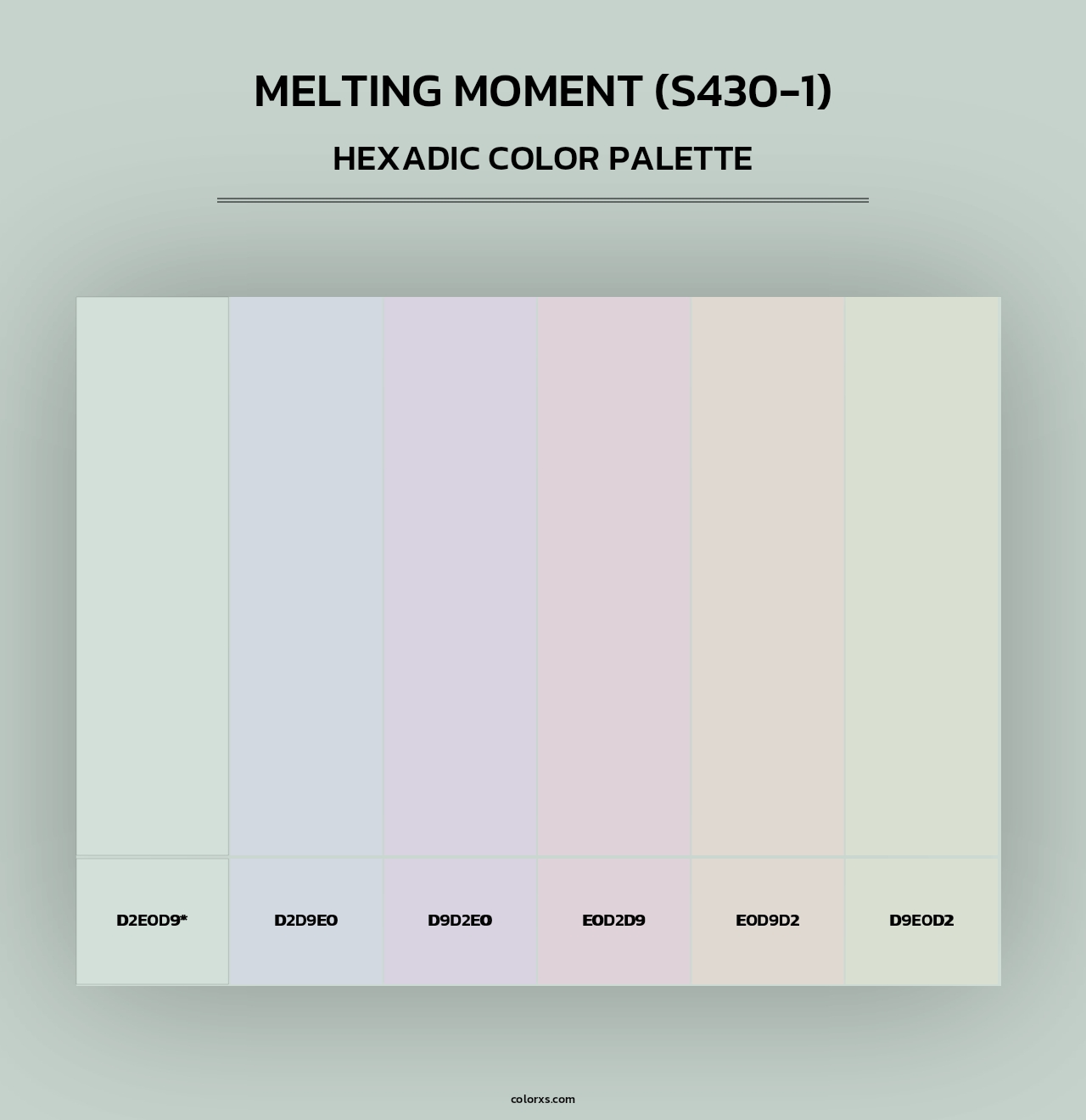 Melting Moment (S430-1) - Hexadic Color Palette