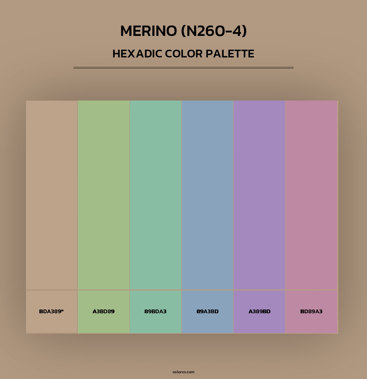 Merino (N260-4) - Hexadic Color Palette