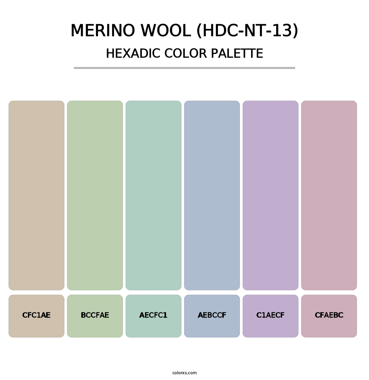Merino Wool (HDC-NT-13) - Hexadic Color Palette