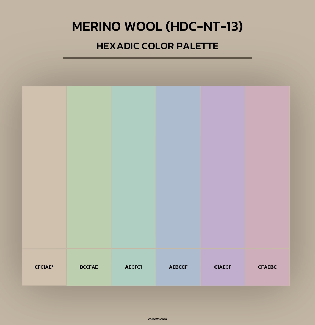 Merino Wool (HDC-NT-13) - Hexadic Color Palette