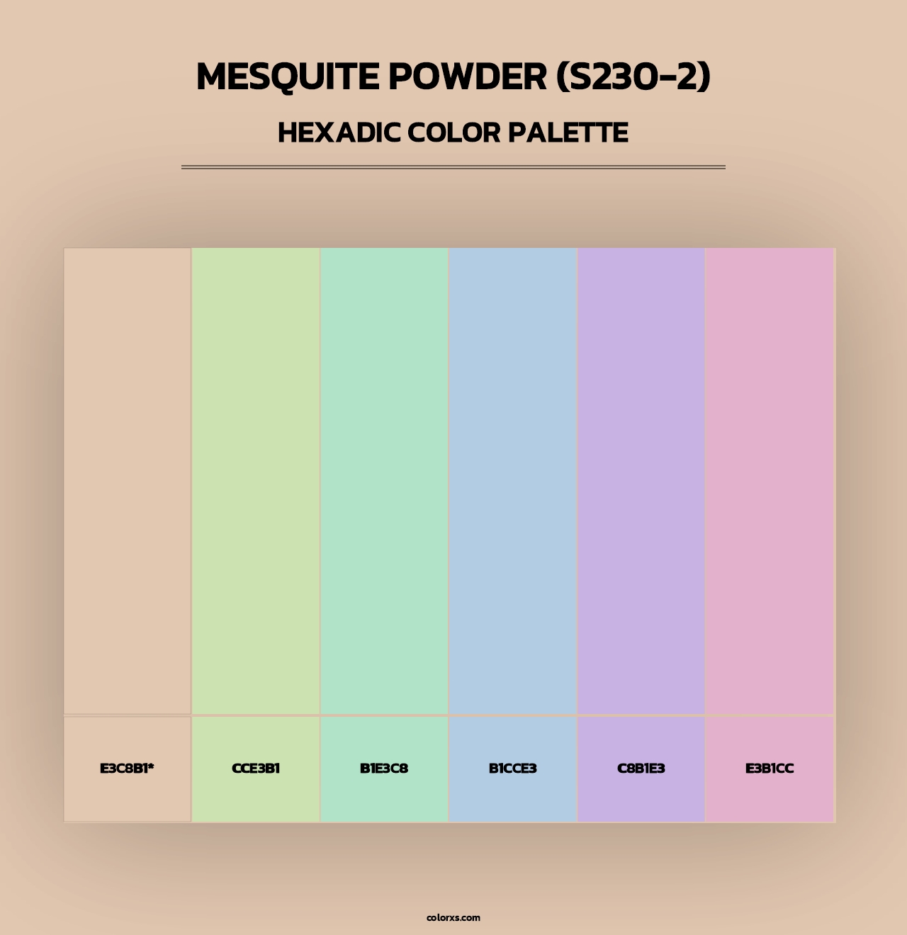 Mesquite Powder (S230-2) - Hexadic Color Palette