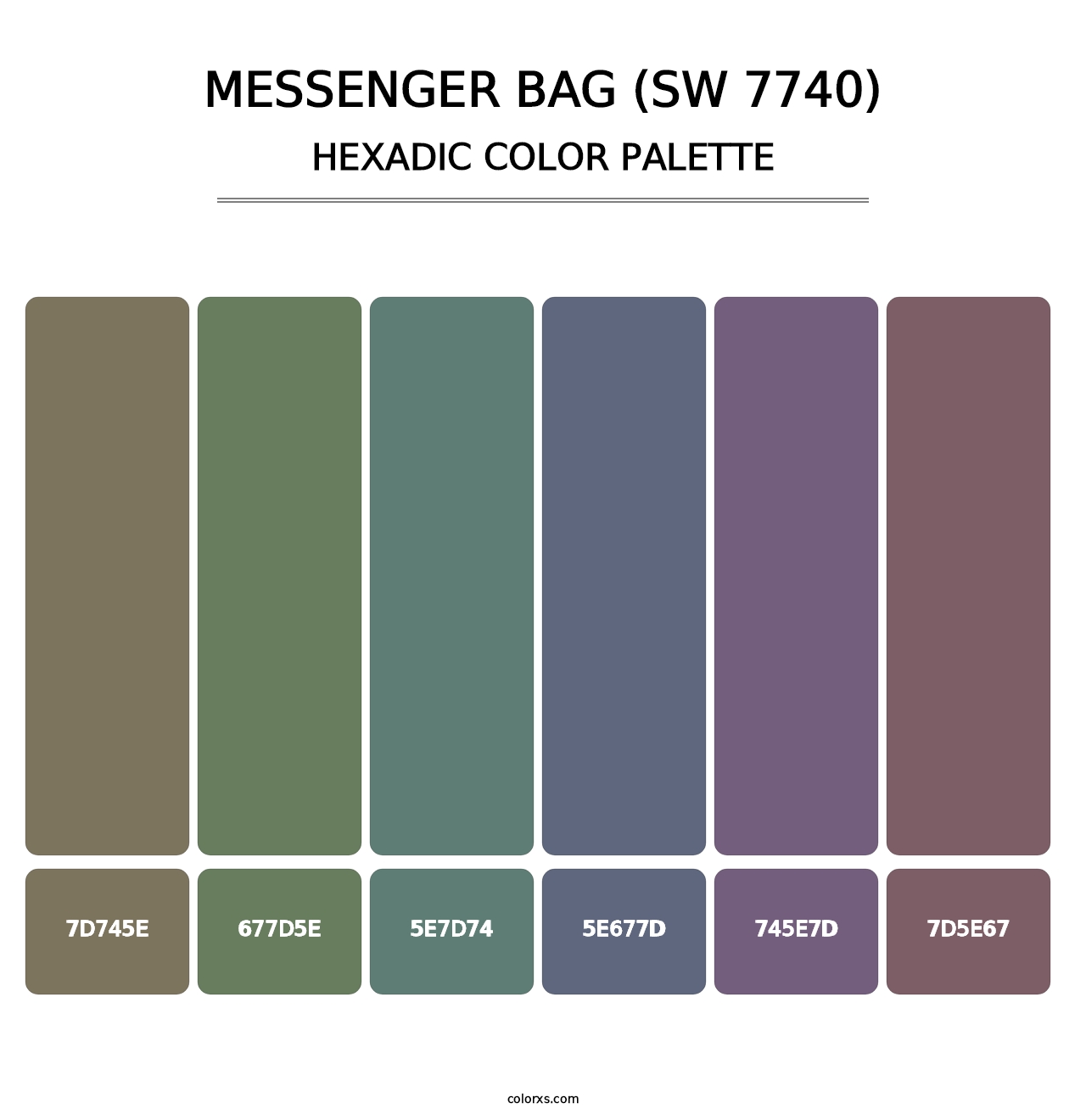 Messenger Bag (SW 7740) - Hexadic Color Palette