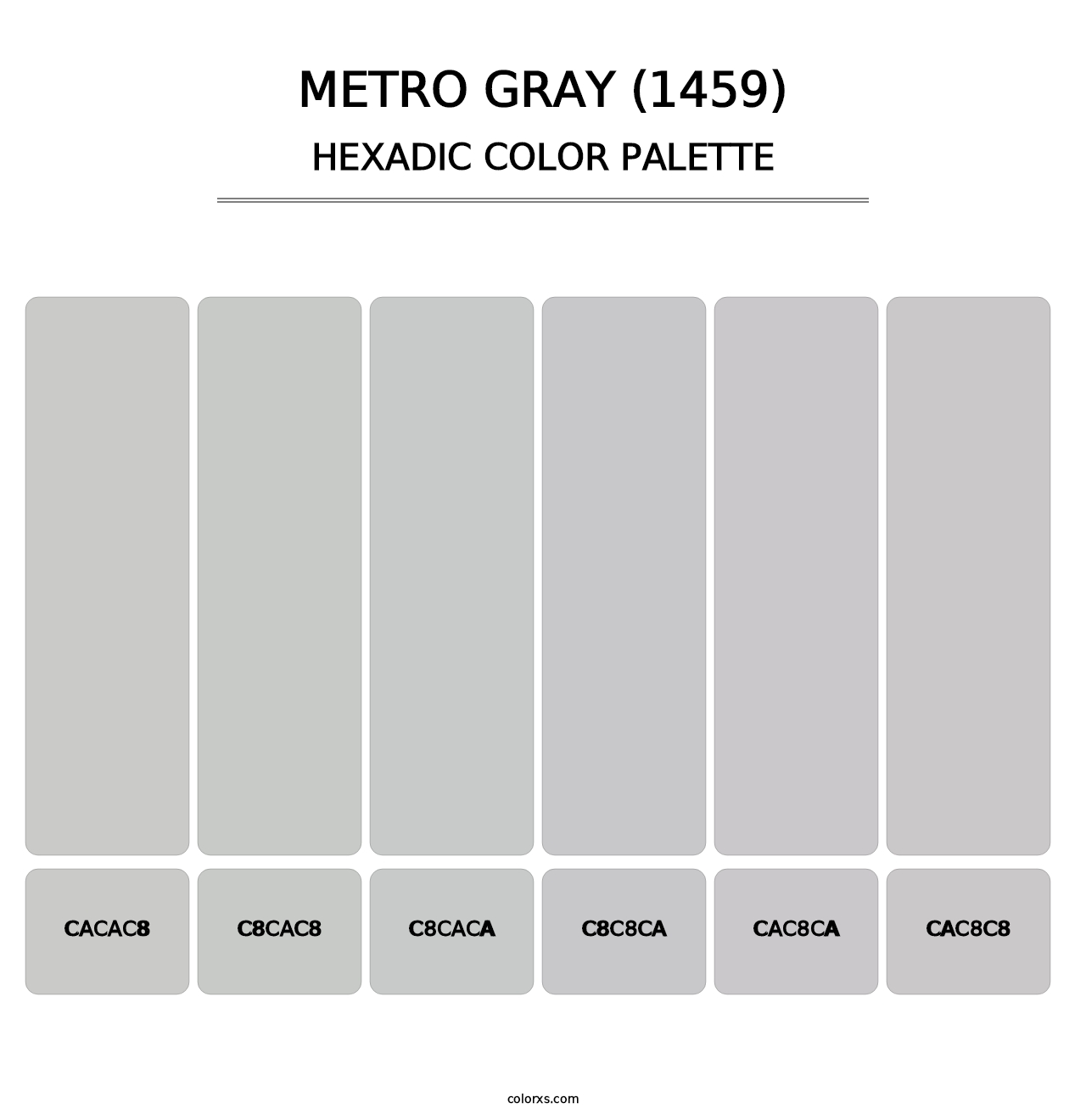 Metro Gray (1459) - Hexadic Color Palette
