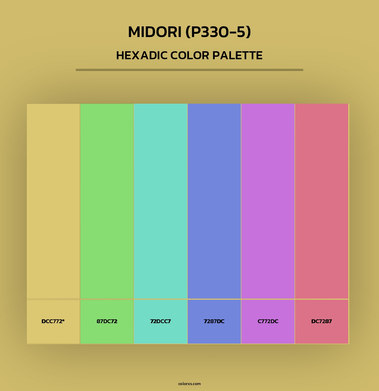 Midori (P330-5) - Hexadic Color Palette