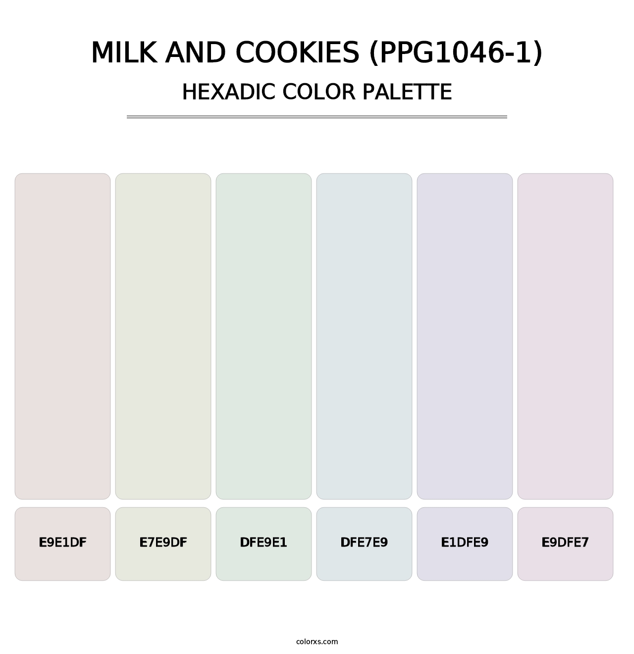 Milk And Cookies (PPG1046-1) - Hexadic Color Palette