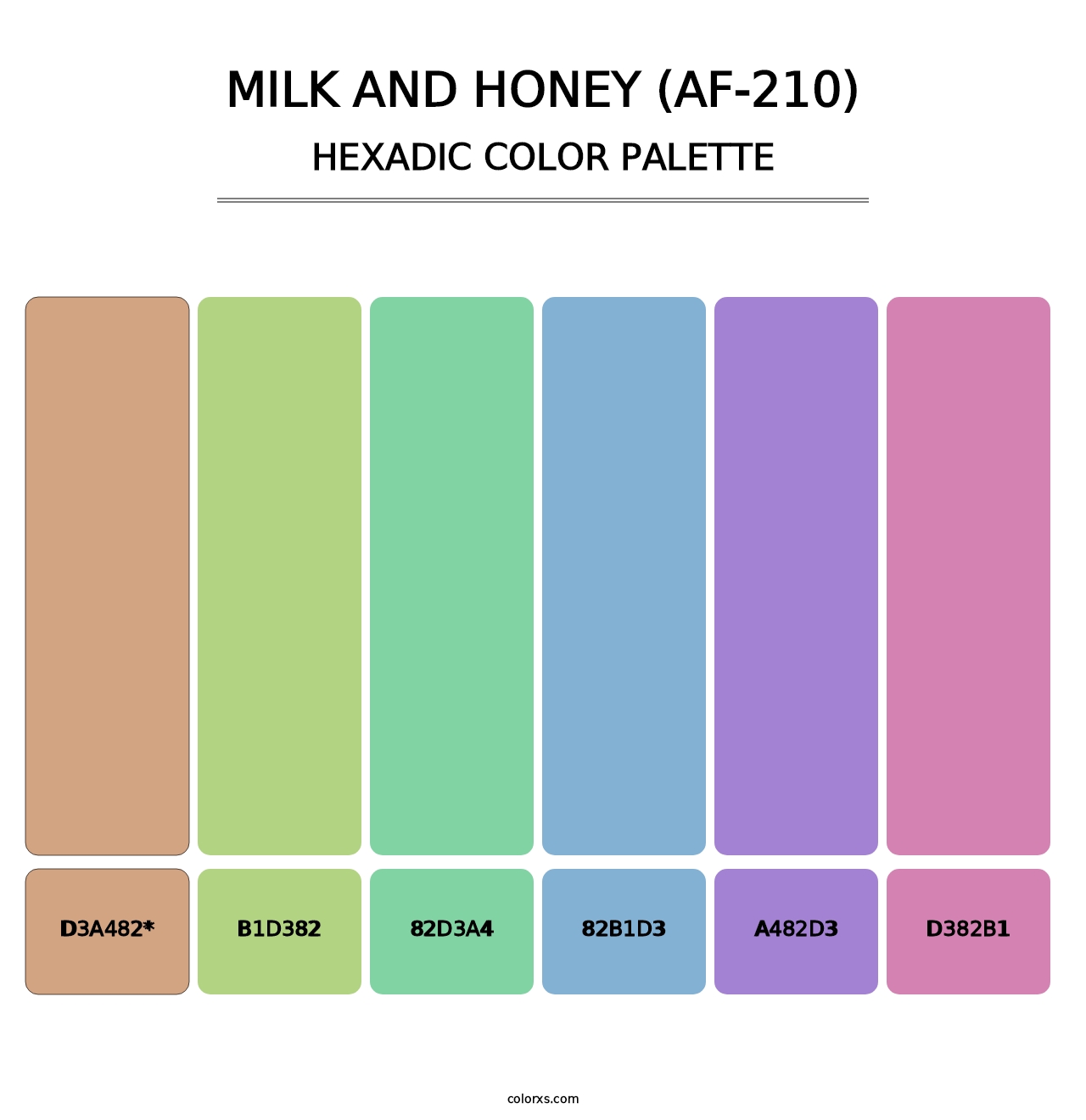 Milk and Honey (AF-210) - Hexadic Color Palette