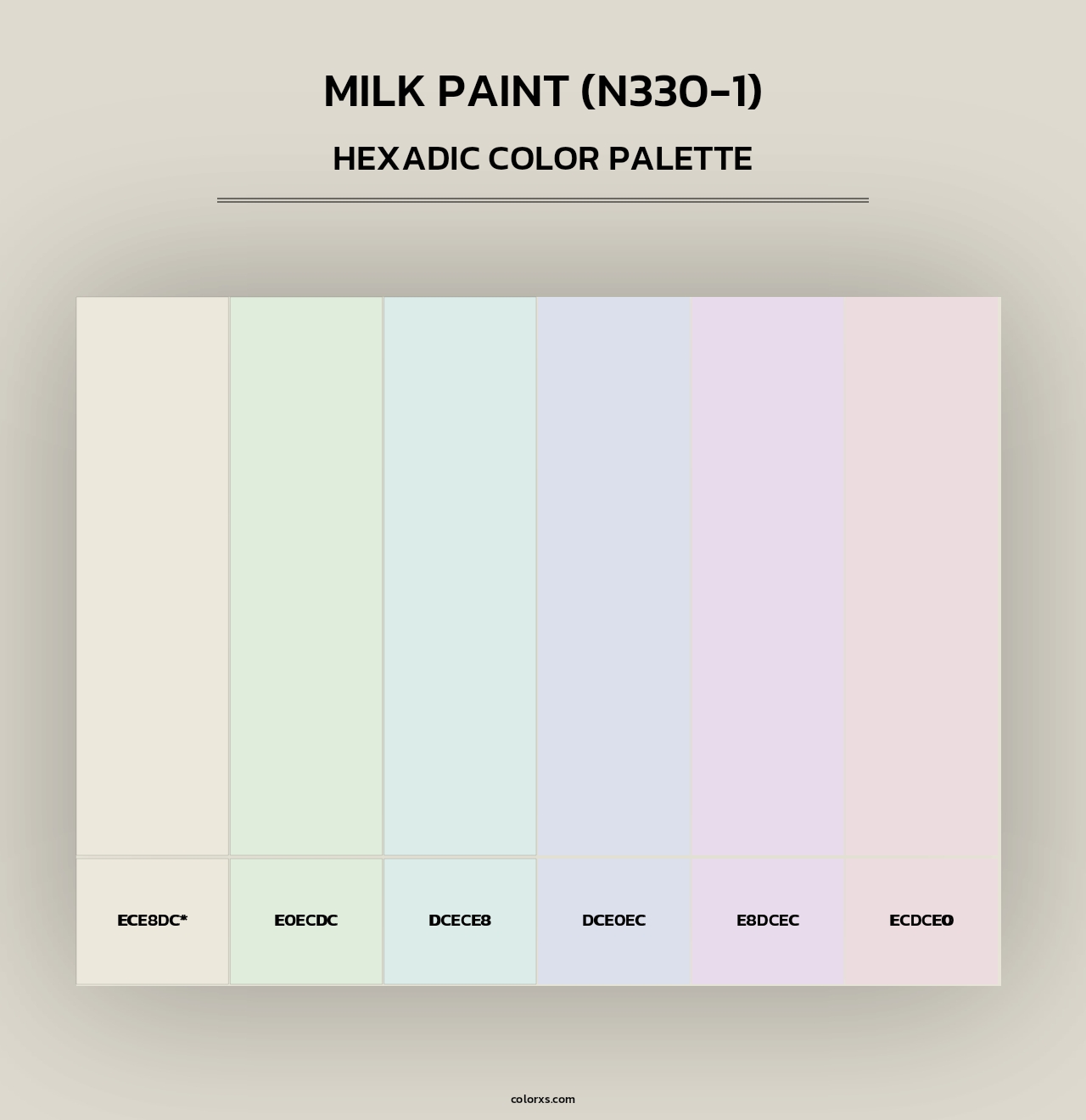 Milk Paint (N330-1) - Hexadic Color Palette