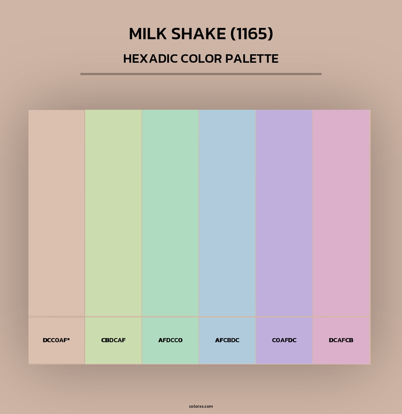 Milk Shake (1165) - Hexadic Color Palette