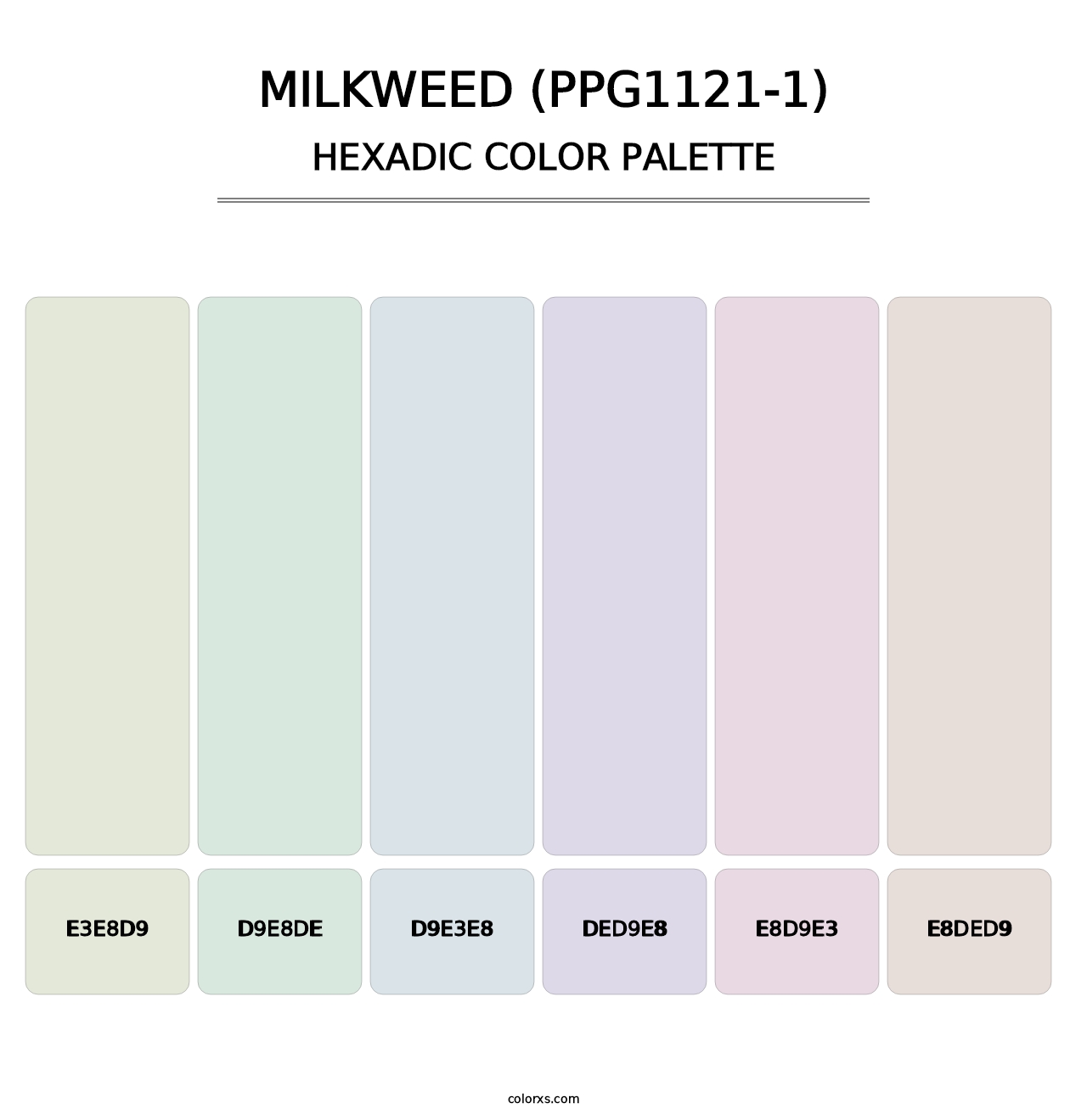 Milkweed (PPG1121-1) - Hexadic Color Palette