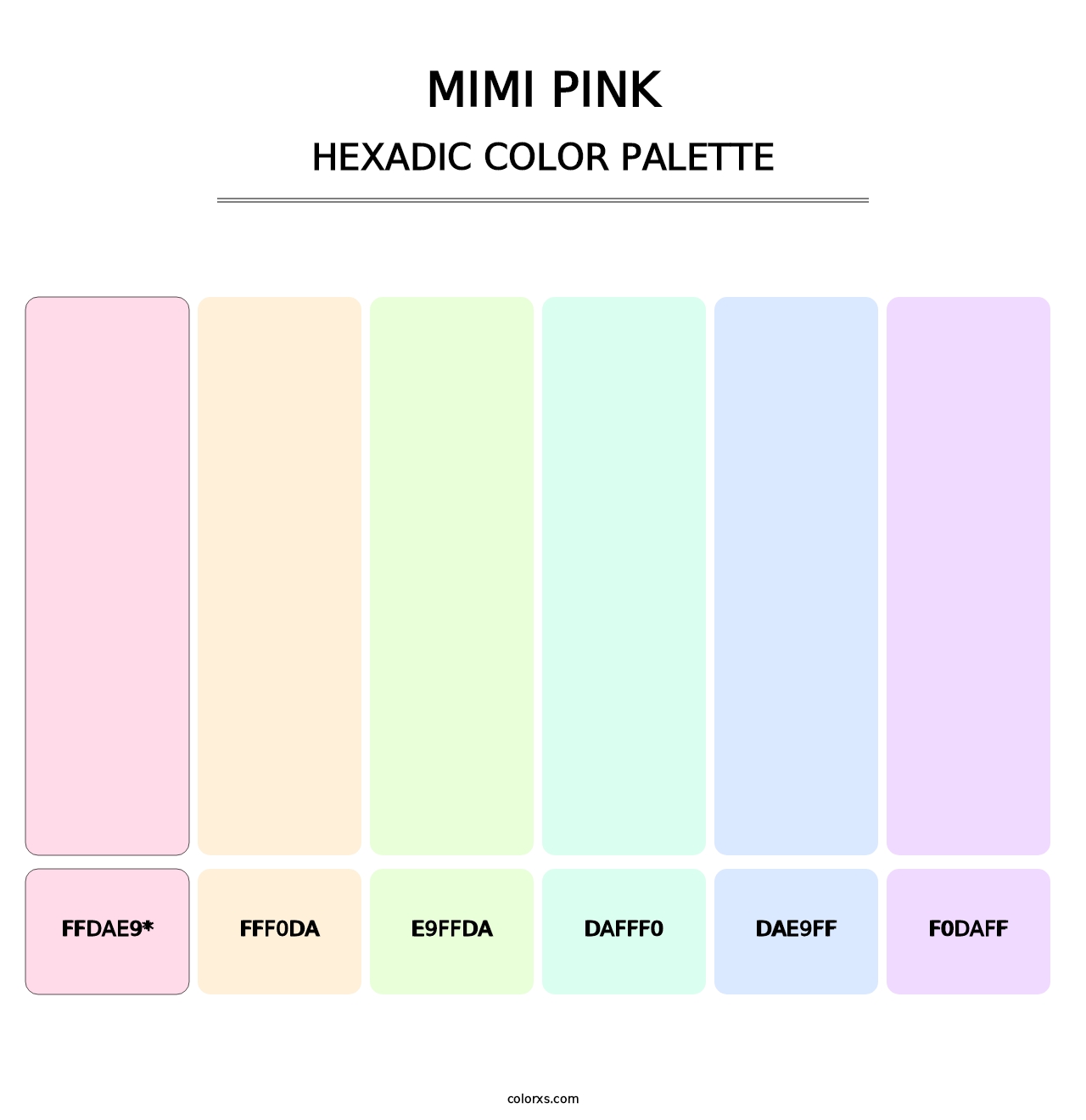 Mimi Pink - Hexadic Color Palette