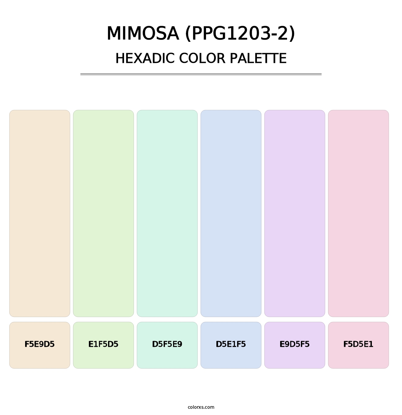 Mimosa (PPG1203-2) - Hexadic Color Palette