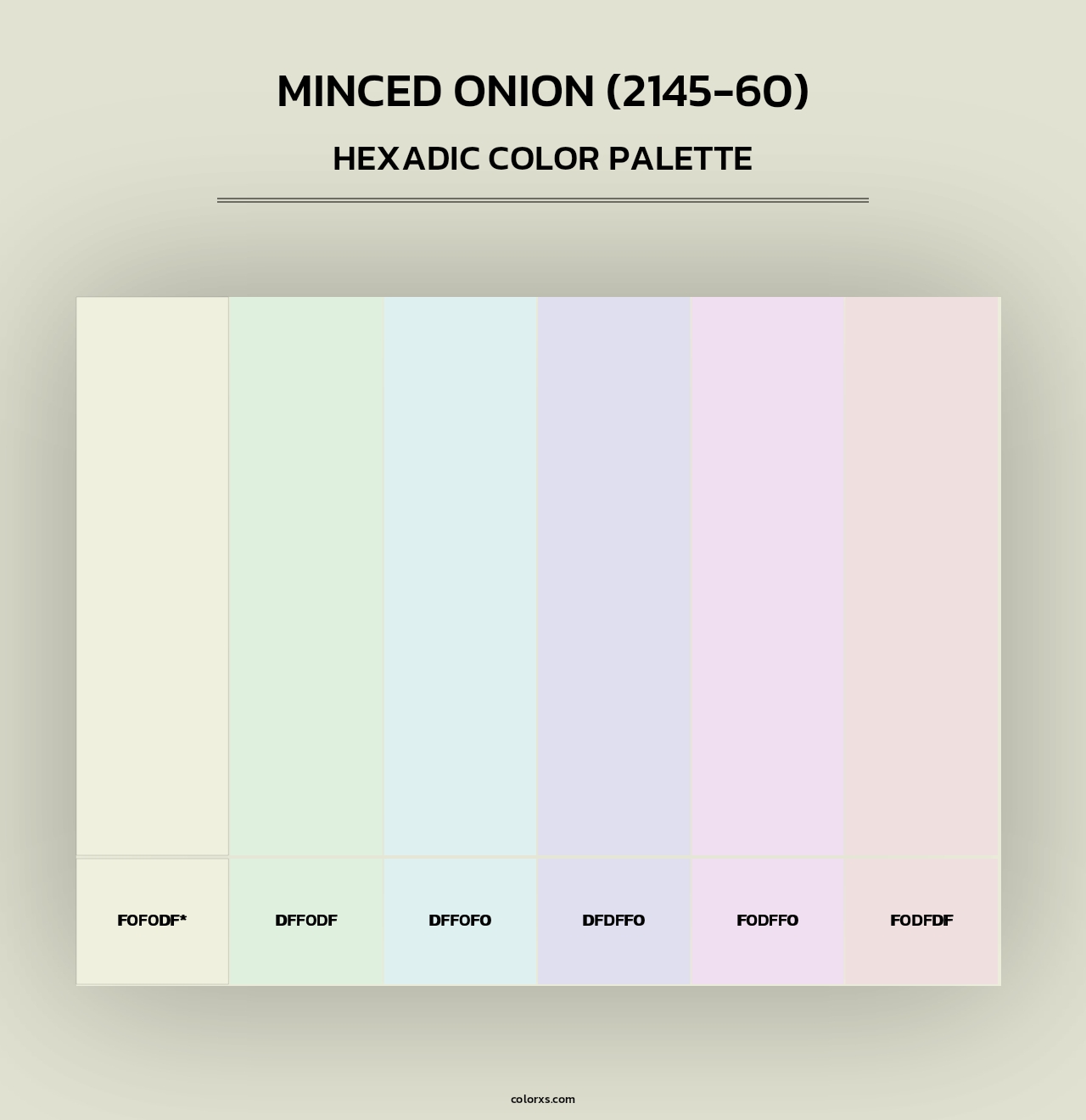 Minced Onion (2145-60) - Hexadic Color Palette