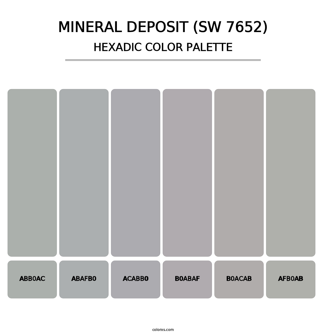 Mineral Deposit (SW 7652) - Hexadic Color Palette