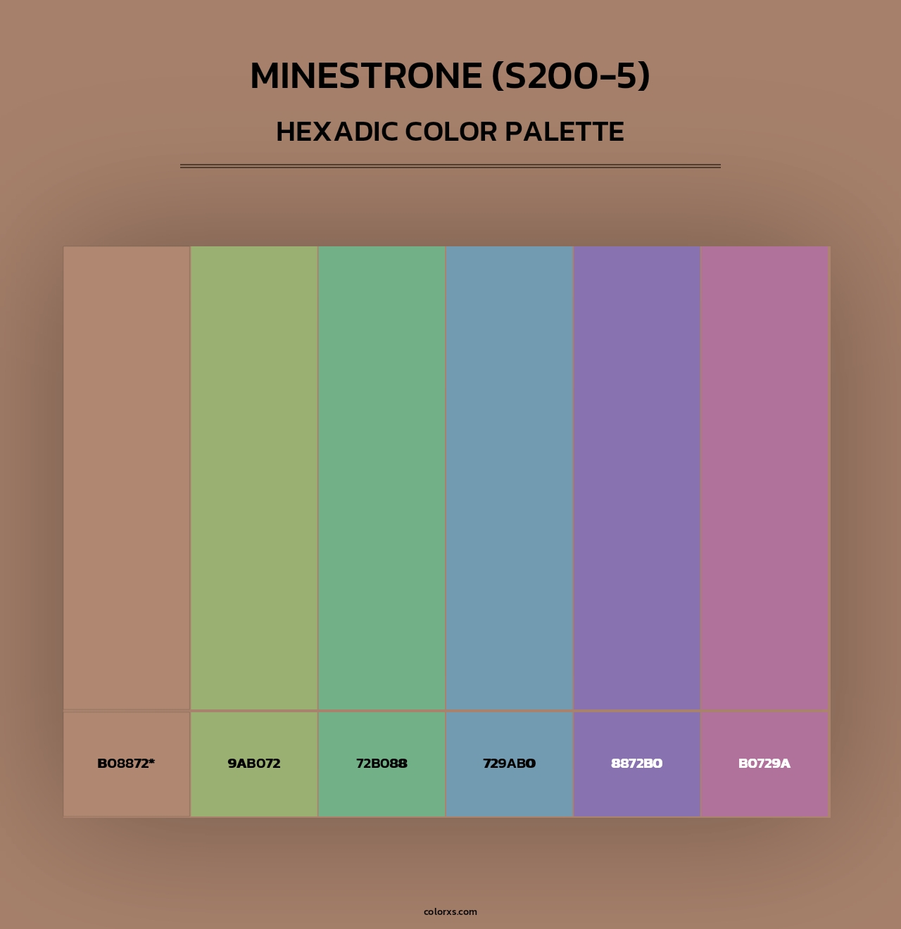 Minestrone (S200-5) - Hexadic Color Palette