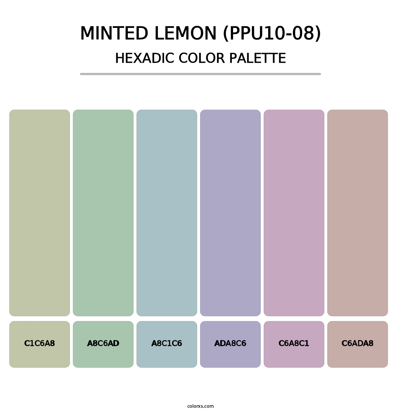 Minted Lemon (PPU10-08) - Hexadic Color Palette