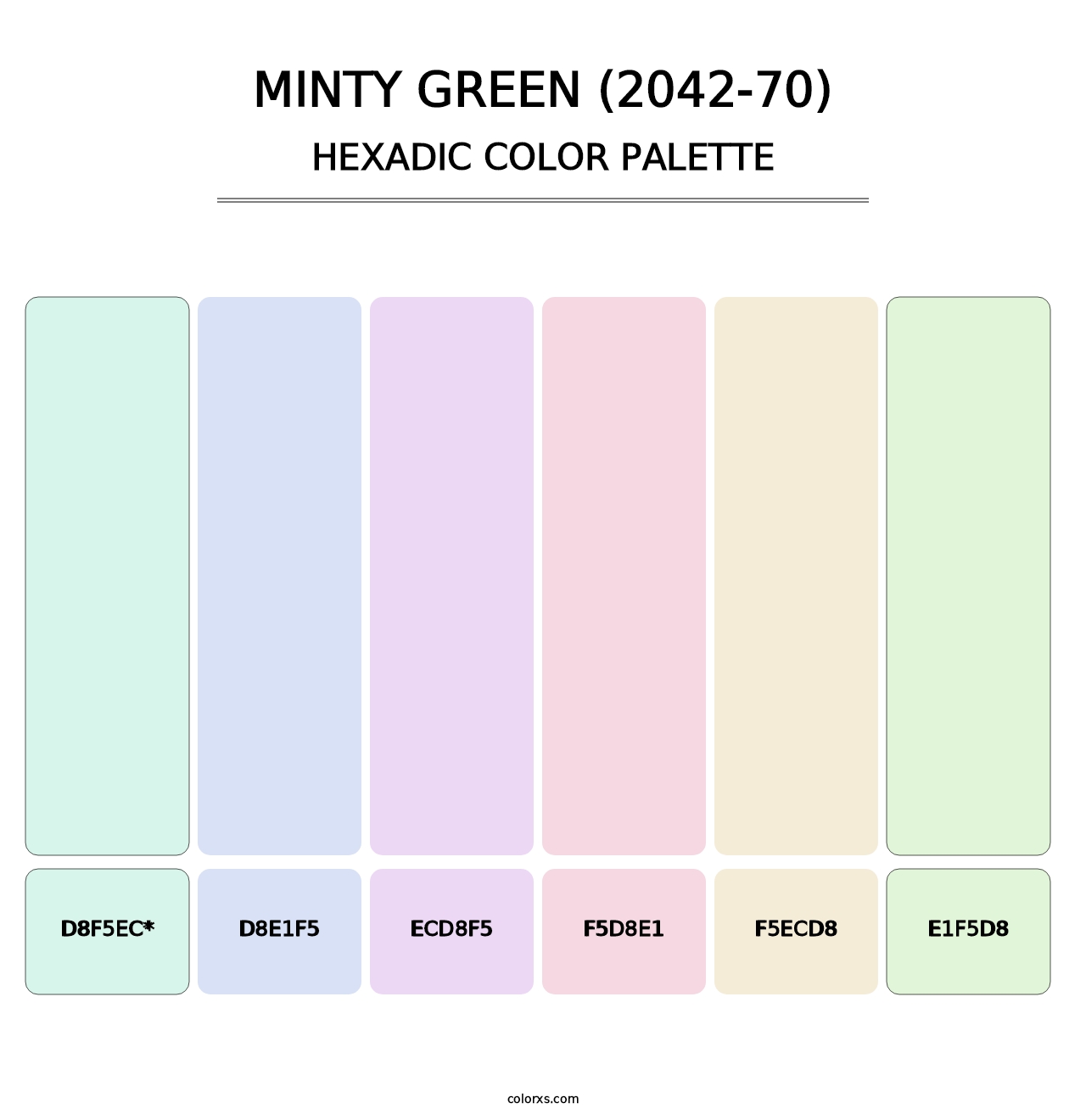 Minty Green (2042-70) - Hexadic Color Palette