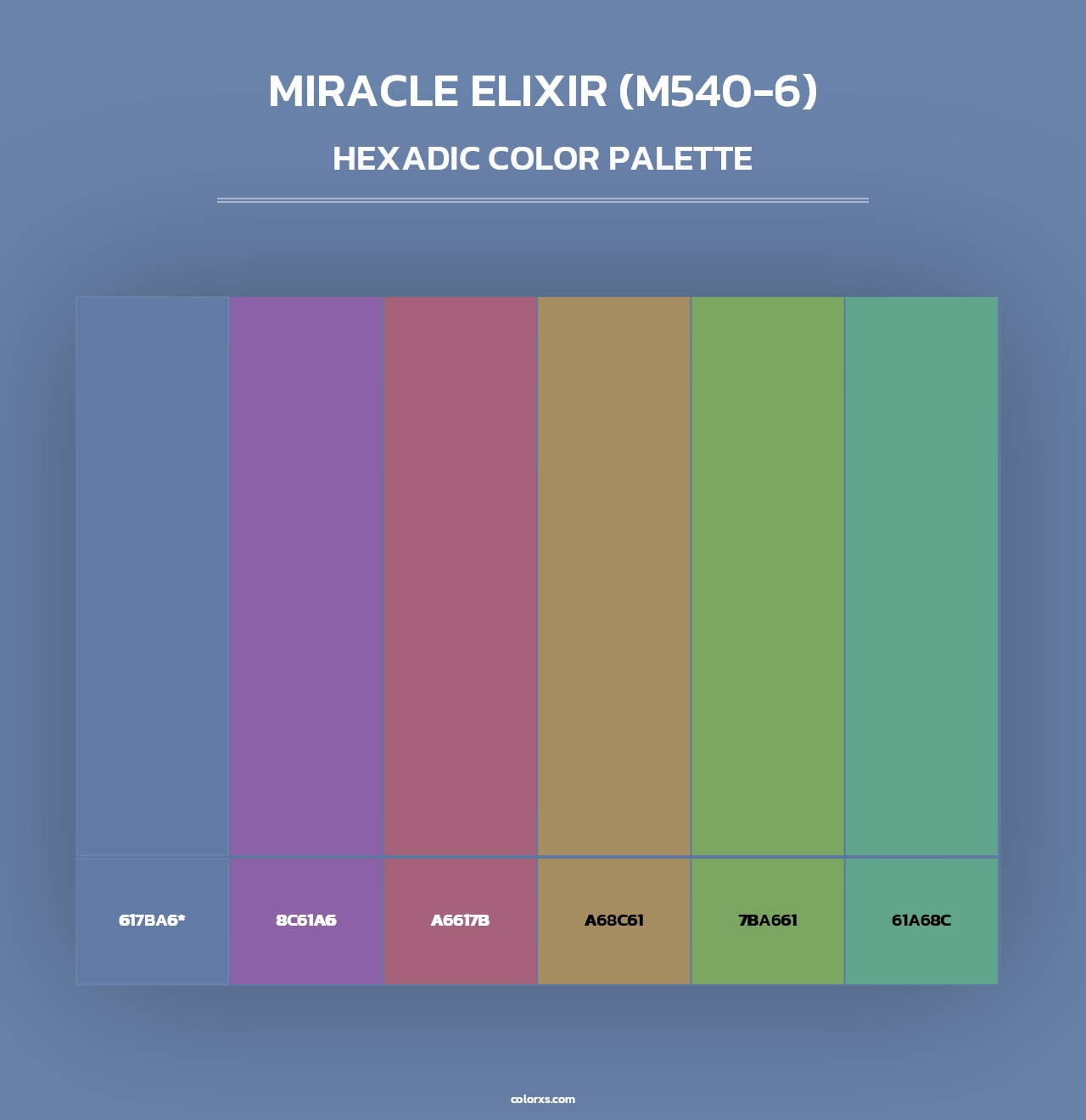 Miracle Elixir (M540-6) - Hexadic Color Palette