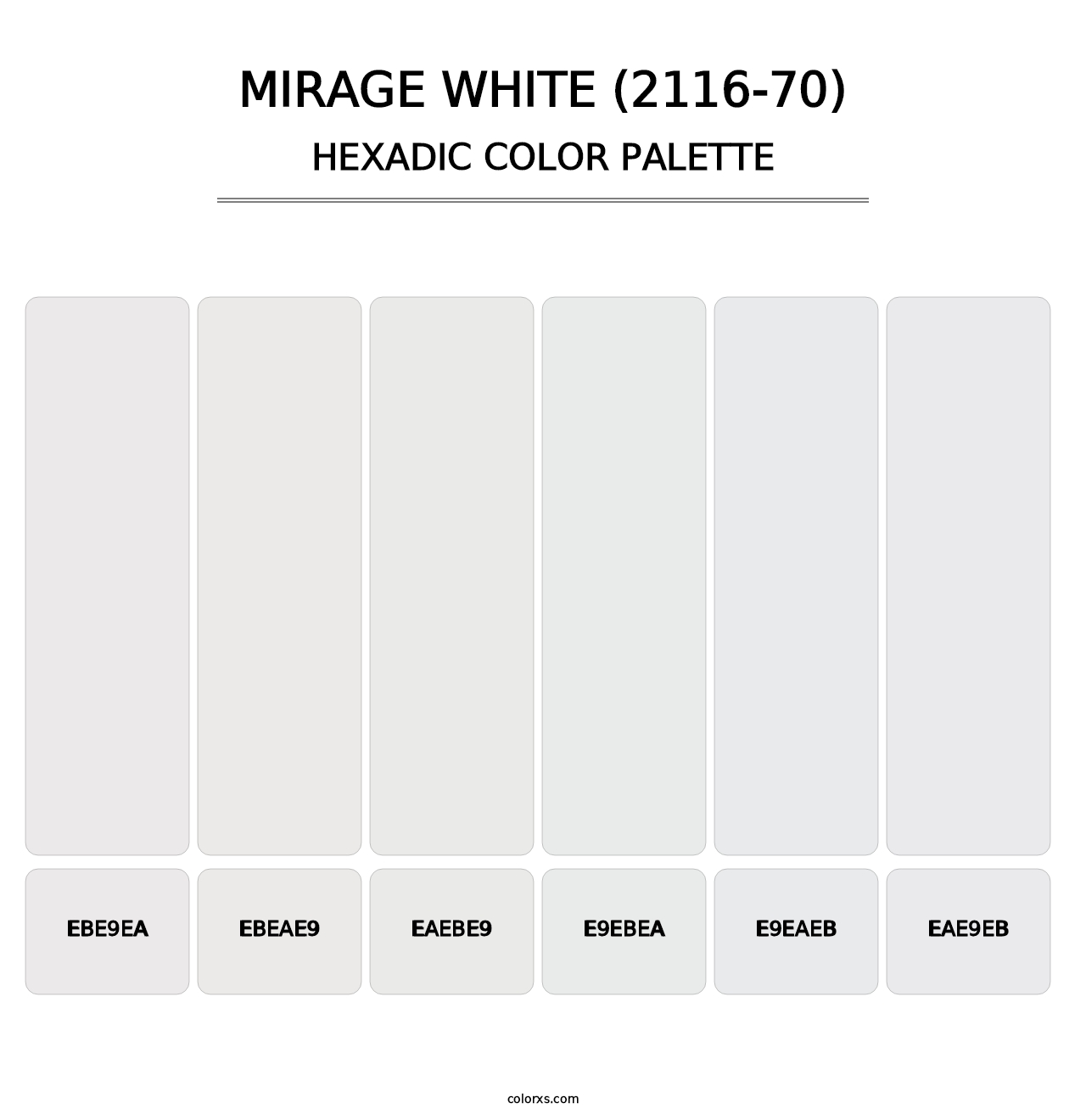 Mirage White (2116-70) - Hexadic Color Palette