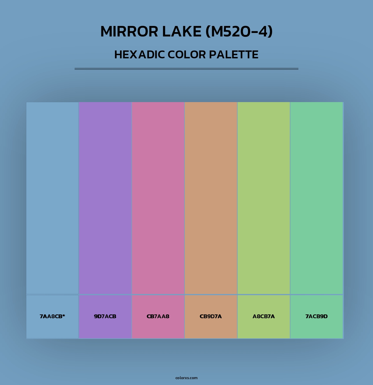 Mirror Lake (M520-4) - Hexadic Color Palette