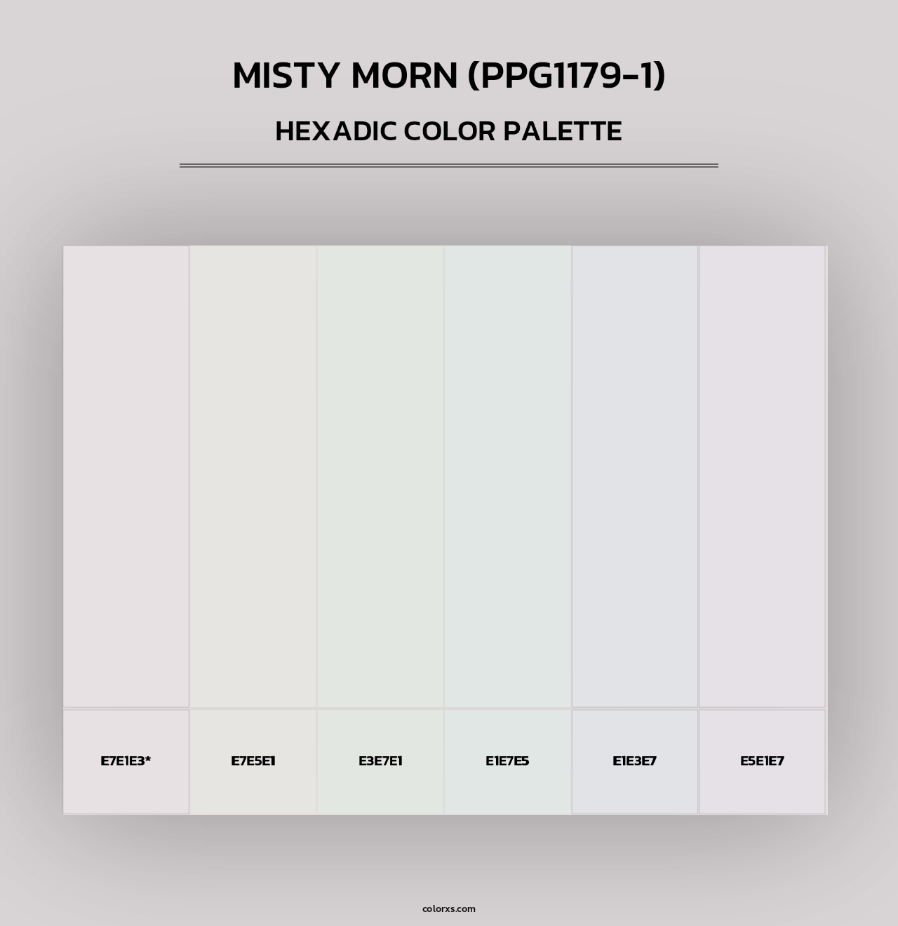Misty Morn (PPG1179-1) - Hexadic Color Palette