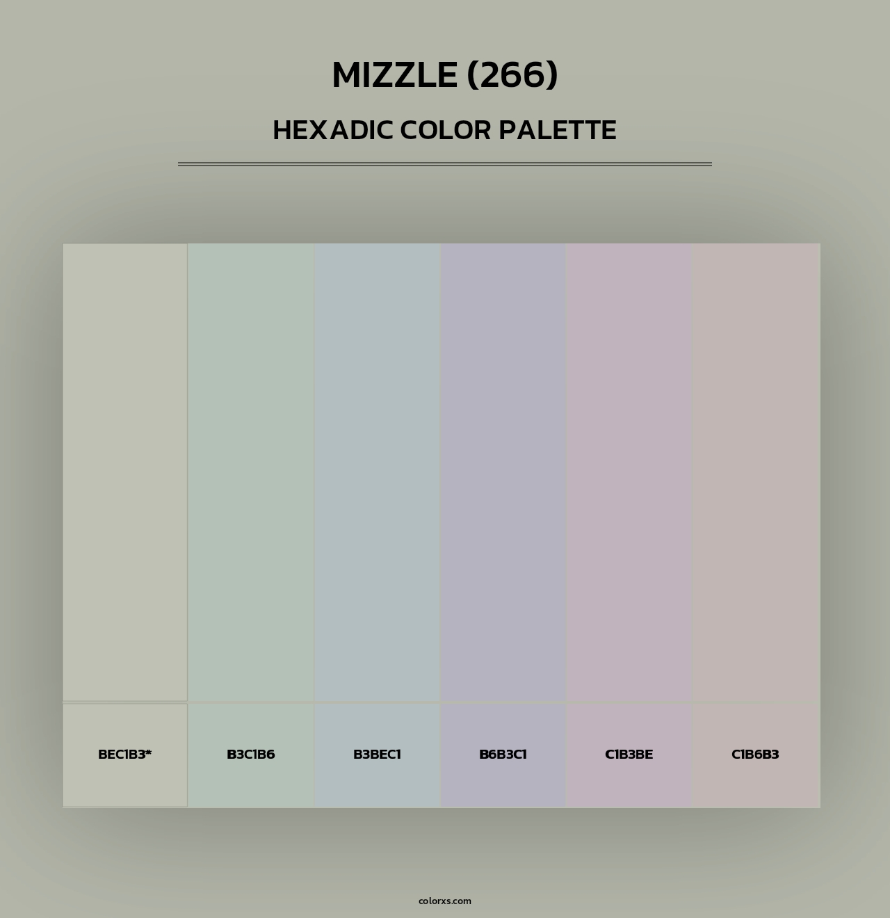 Mizzle (266) - Hexadic Color Palette