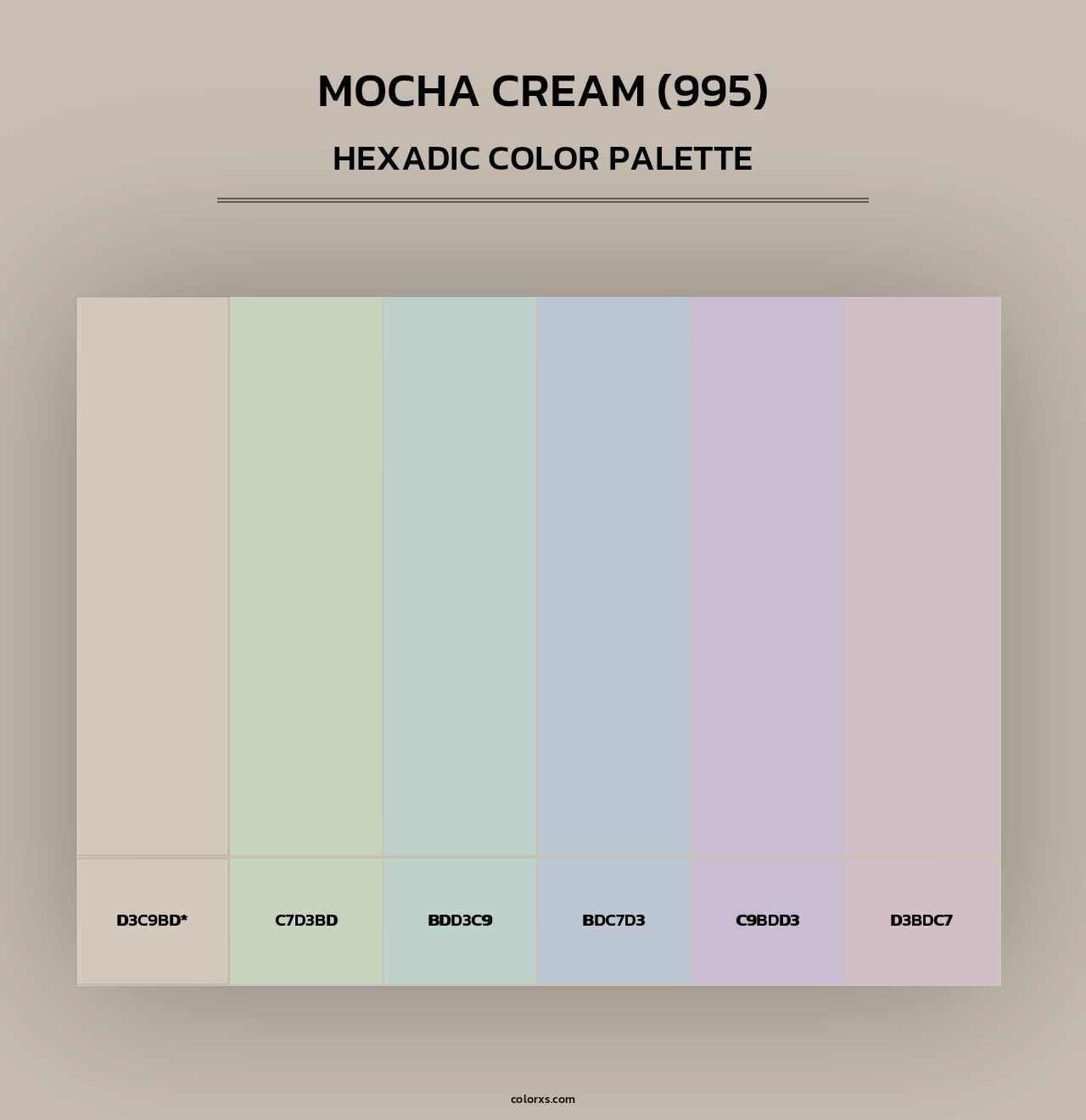Mocha Cream (995) - Hexadic Color Palette